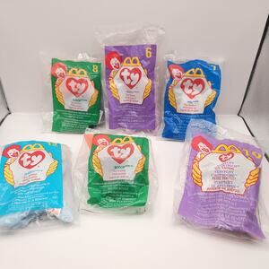 Vintage McDonald's Happy Meal Toys 1998 Ty Teenie Beanie Babies Set Of 6 Sealed